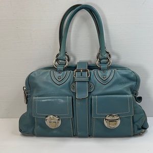 Marc Jacobs Venetia Vintage Teal Satchel Purse